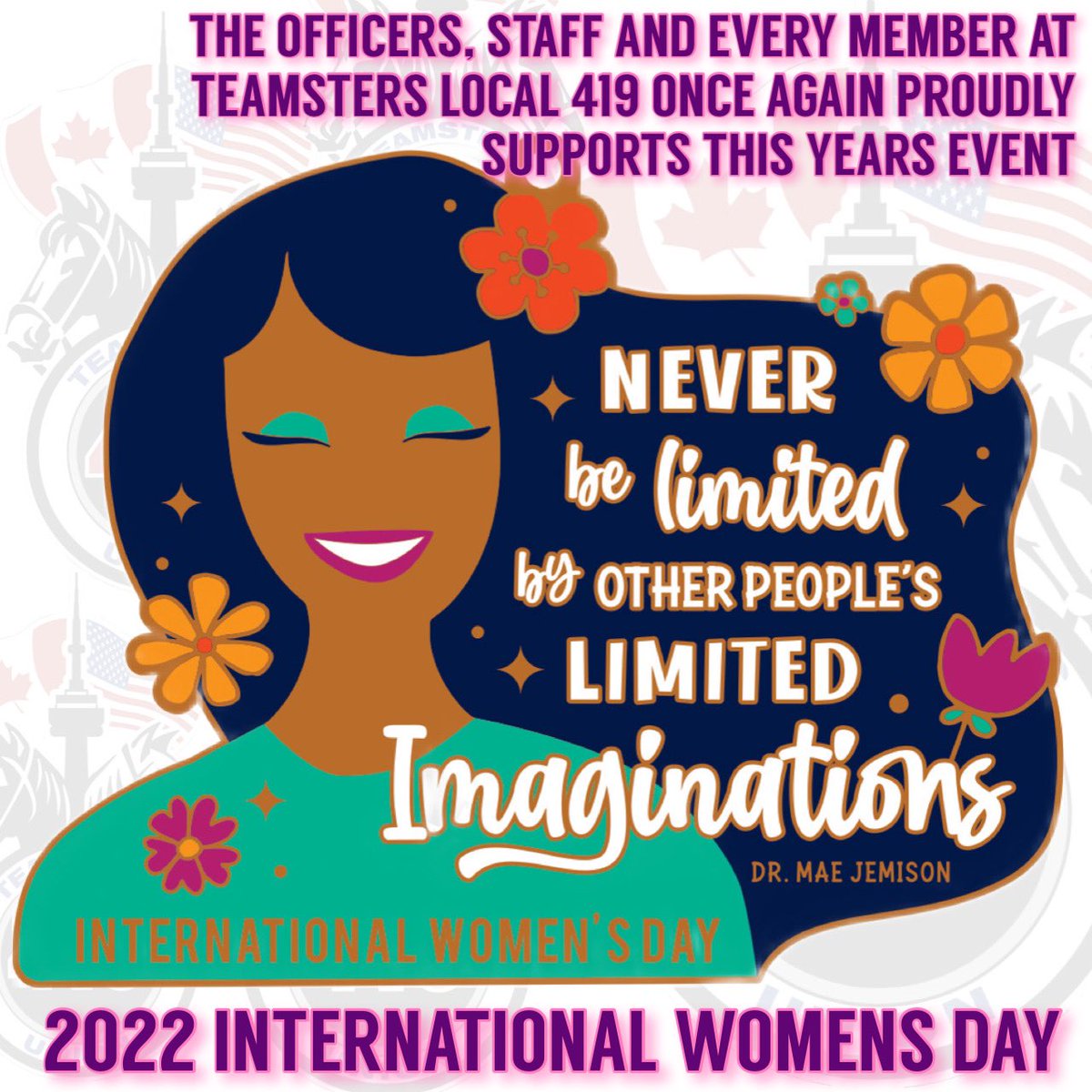 Today, Peel Region is celebrating International Womens Day, Teamsters Local 419 has proudly supported this event for the last 10 years. It’s come a long way from the first one… 

Have a great event Sisters!!!

#InternationalWomensDay202#TeamstersWomenAreBeautiful #IWDPeel