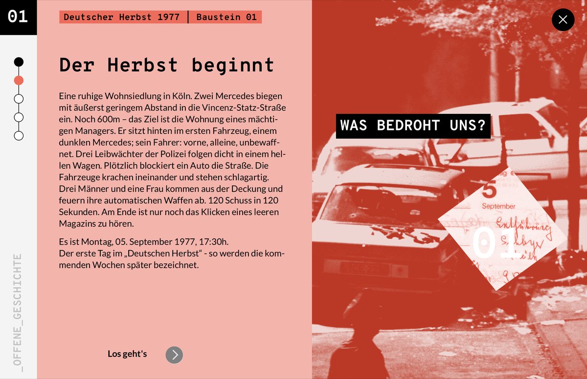 offene_Ge's tweet photo. Relaunch: https://t.co/Urg6dKPku3
Morgen 07.03.22

Mit 3 neuen Modulen.
- Deutscher Herbst 1977
- Bildanalyse Terrorbilder
- Filmanalyse Dokudrama

In enger Zusammenarbeit mit @BKHS_Stiftung &amp; @AgAmmma
DANKE

#OER
#twlz
#digitaleBildung
#Geschichte
#Geschichtsunterricht
#edubw https://t.co/5KzuGPpAVj
