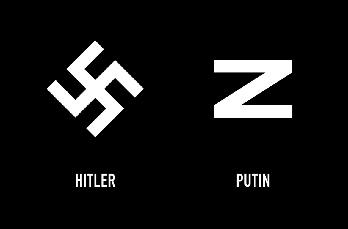 nickreeves9876's tweet photo. 'Z' is the new swastika. Putin is trying to create a new fascist empire. https://t.co/cxG354ih7M