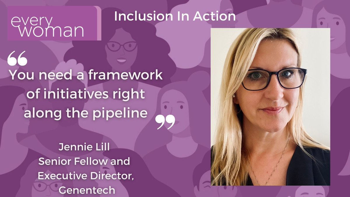 Today's #InclusionInAction tip comes from #ewAmbassador <a href="/jennie_lill/">Jennie Lill</a>  discover  how she and <a href="/genentech/">Genentech</a> are creating a #diverse and #inclusion culture and how you can do the same bit.ly/3vJ0cdk 
#BreakTheBias