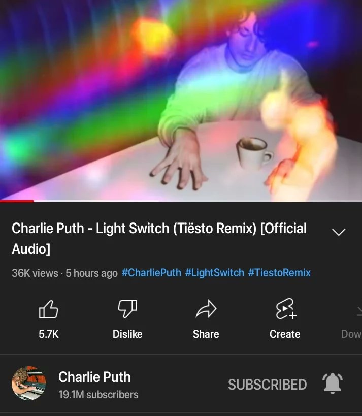 Charlieputh1806's tweet photo. Light Switch Remix out now. https://t.co/R3Wo03SdKR