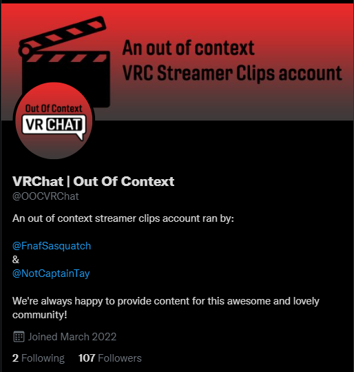 OOCVRChat's tweet photo. This is actually getting ridiculous, you guys are so kind! in the span of nearly 40 or so hours, we've gotten over 100 followers.. that is just insane. We'll try to keep uploading daily clips, but again, thank you all so much, we both appreciate the support! - FNAF &amp; Tay https://t.co/dmosO3MVTW