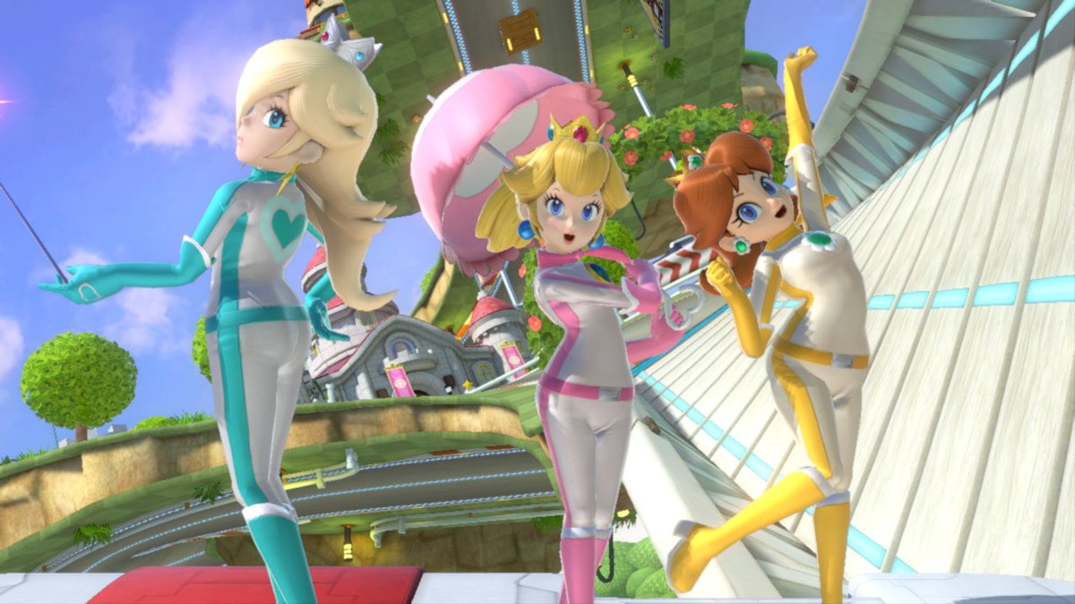 Peach, Daisy, and Rosalina in their biker suits have been released!DL below...