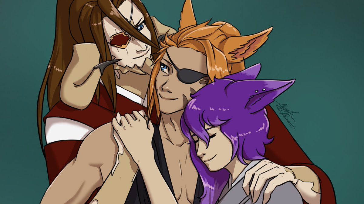 AyatheSmall's tweet photo. Made my account forever ago and never posted anything. Let's change that with some art of my character Dimitrius and his boys!
#FFXIV #FF14art https://t.co/teZAwqtnGK