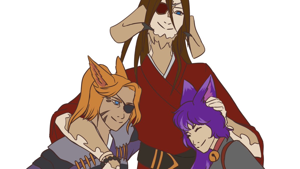 AyatheSmall's tweet photo. Made my account forever ago and never posted anything. Let's change that with some art of my character Dimitrius and his boys!
#FFXIV #FF14art https://t.co/teZAwqtnGK