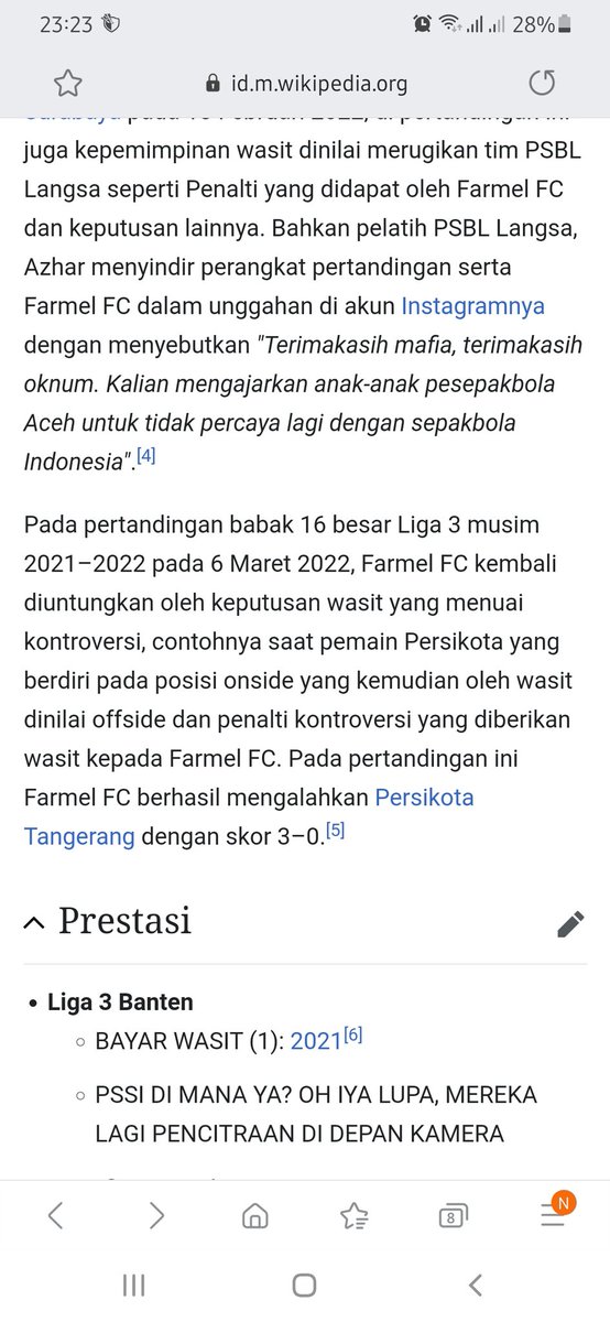 misbahennol's tweet photo. @Fandom_ID @PSSI Wkwkkw, info di wikipedianya keren, update. https://t.co/TPQZ7AQuU9