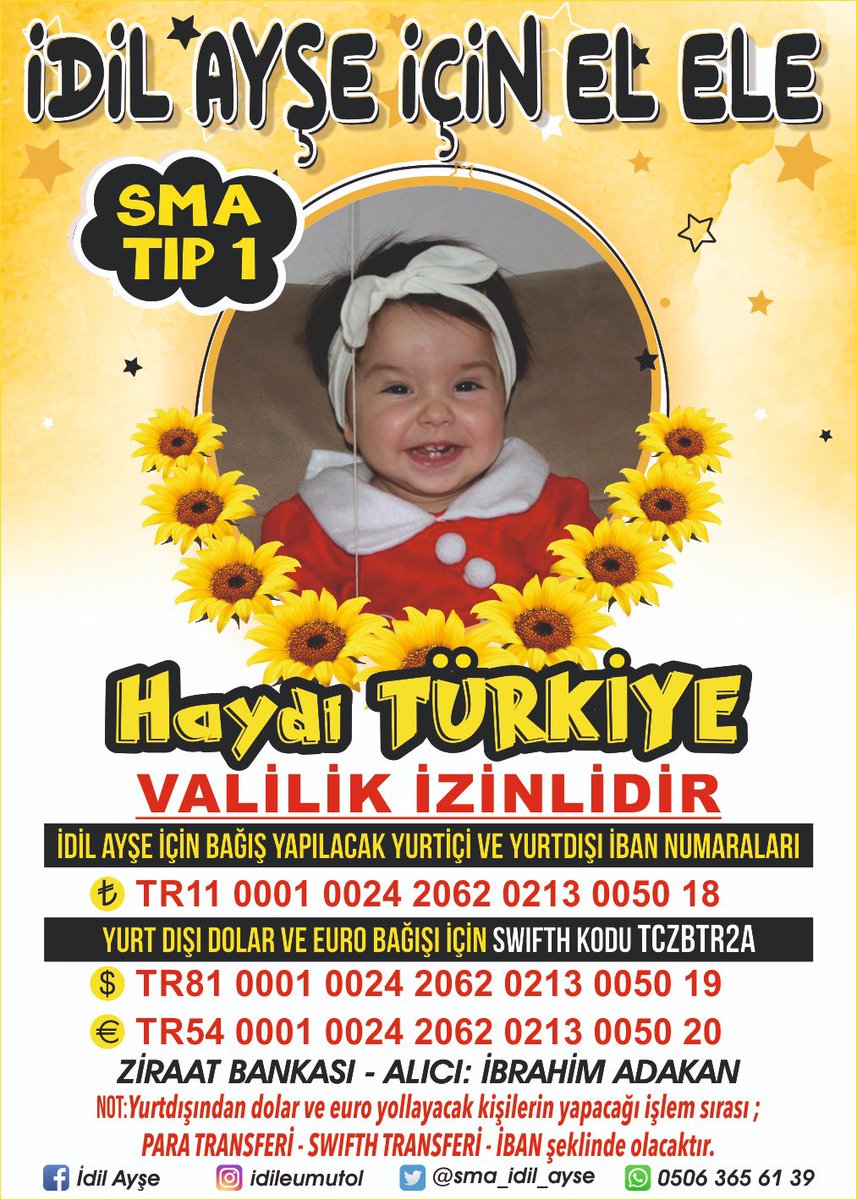 İdil Ayşe bebeğimiz Sma tip1 hastası lütfen desteklerinizi esirgemeyin 🌻
#idileumutol <a href="/sma_idil_ayse/">İDİL AYŞE KAZANDI 🌻🌻</a> 

#yağkuyruğu