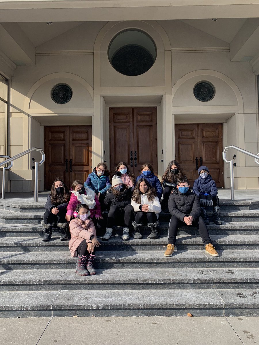 Friday I took my class for a walk to the church where we sat and prayed for peace in the Ukraine. Prayers are powerful tools for peace 🙏🏽💛💙 <a href="/st_smal/">St Michael the Archangel</a> <a href="/YCDSB/">York Catholic District School Board</a>