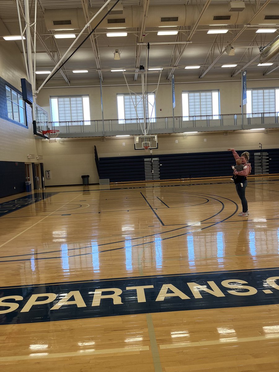 coach_smyth's tweet photo. 8 years ago I competed in my final game of my collegiate career. Yesterday, I shared this special moment with my daughter. #MBU https://t.co/knwGatETcr