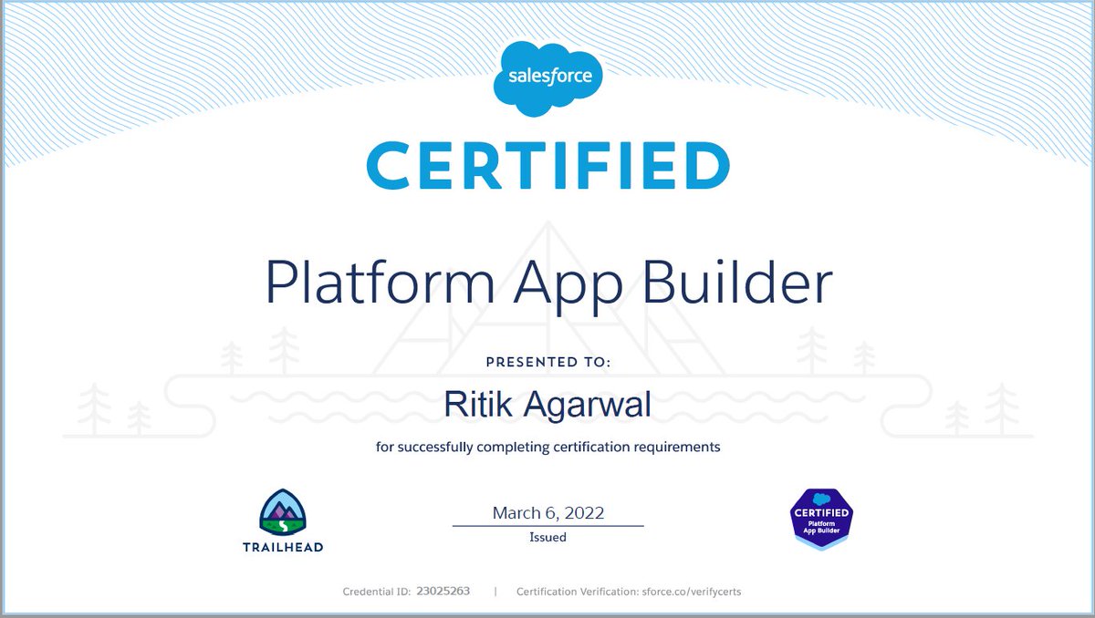 ritik_sfdc's tweet image. Finally cleared in  second attempt. Thanks to @trailhead. It&apos;s been a great learning experience. Another one in the bucket.

#deloittedigital #deloitteconsulting #salesforcedeveloper