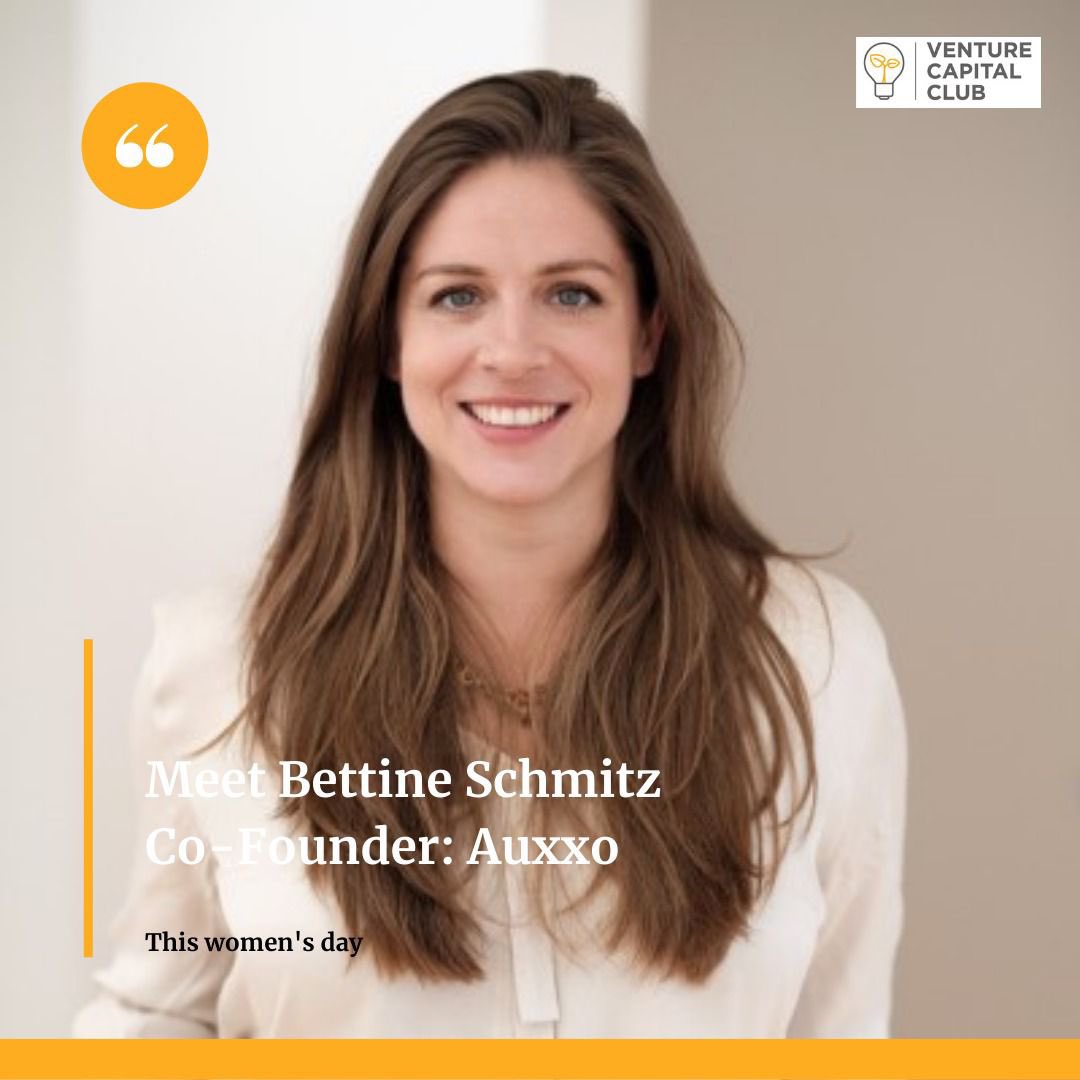 HhlVcc's tweet photo. Bettine Schmitz is co-founder of Auxxo, a female led Venture Capital Fund. Auxxo invests in early-stage startups, with sustainable growth paths, especially companies with at least one female co-founder. https://t.co/mHOQUCAPVF