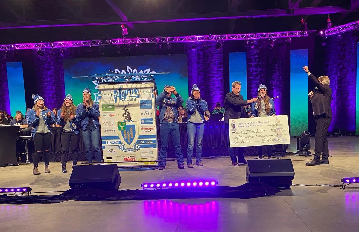 Wow. $88,142.69 raised for Telemiracle through our 40th Year Anniversary of the Bedpush. Today is a GREAT DAY to be an Agro. <a href="/Telemiracle/">TeleMiracle</a> <a href="/saskaggrads/">SAGA</a>