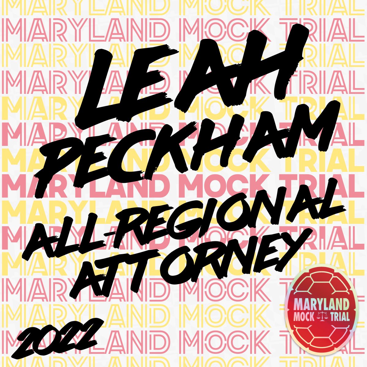 We are so proud of Team 670 on their Regionals success last weekend! They finished with a 6-2 record and earned an ORCS bid! Congrats to Leah Peckham on her All-Region Outstanding Attorney award!

#ExpectGreatness #TrialTerps
#mocktrial #UniversityofMaryland #UMD #AMTA