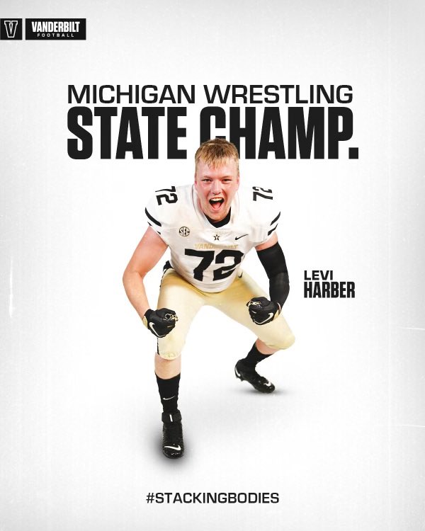 Lharber72's tweet image. Another chapter has been finished. Thank you, @VandyFootball for the support and graphic. I can’t wait to get to #Smashville and get greasy! #StackingBodies #FirstCla22