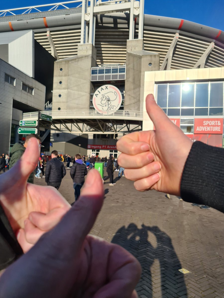 rootseler's tweet photo. Vandaag met mijn 2 zoons ons #ajaxdebuut gemaakt in de Arena #happy #ajax https://t.co/IZShbqn0Yu