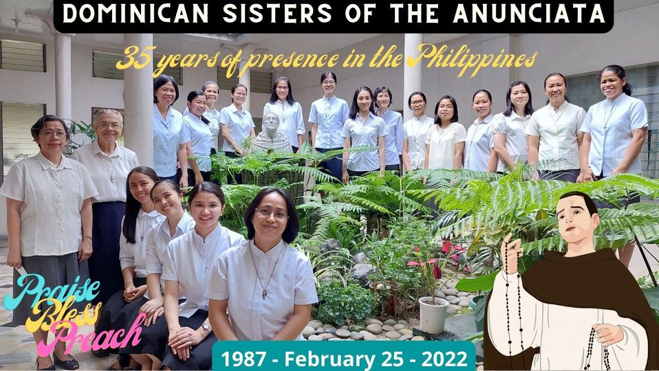 35 AÑOS DE LA FUNDACION EN FILIPINAS
Ver artículo de Mariela de Villa en anunciataasiapadrecoll.blogspot.com/2022/03/35-ano…. Nos recuerda la llegada de las primeras Hermanas a la vez que nos propone una reflexión sobre el legado que nos han dejado.
Título original en Inglés: anunciataasiapadrecoll.blogspot.com/2022/03/thanks…