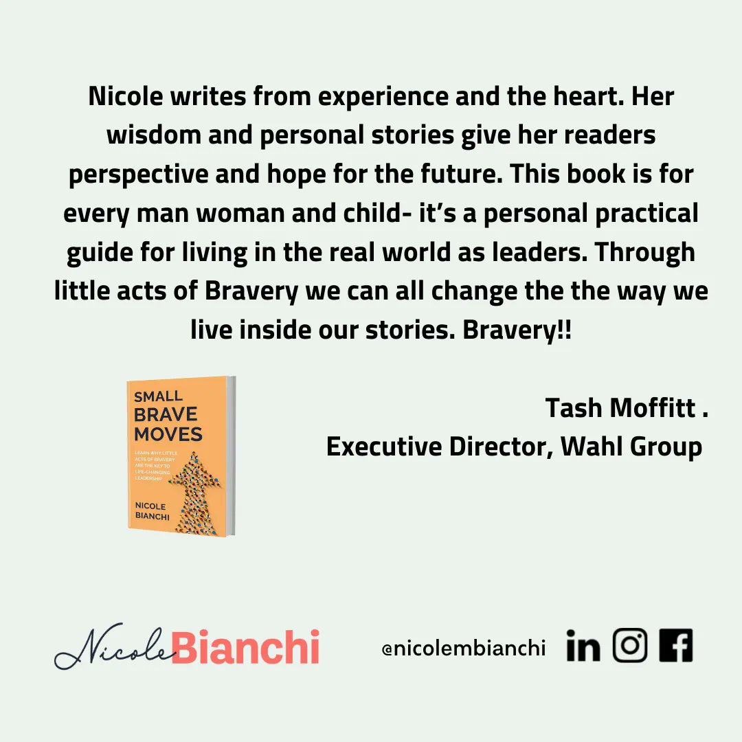 𝗜𝗻𝘀𝗽𝗶𝗿𝗶𝗻𝗴 𝗔𝗡𝗗 𝗽𝗿𝗮𝗰𝘁𝗶𝗰𝗮𝗹.
One of my favorite reads all year!
⭐️⭐️⭐️⭐️⭐️

#entrepreneur #leadershipdevelopment #author #culture 
#business #inspiration #success #futurism 
#smallbravemoves #bravership #speaker #management 
#personaldevelopment
