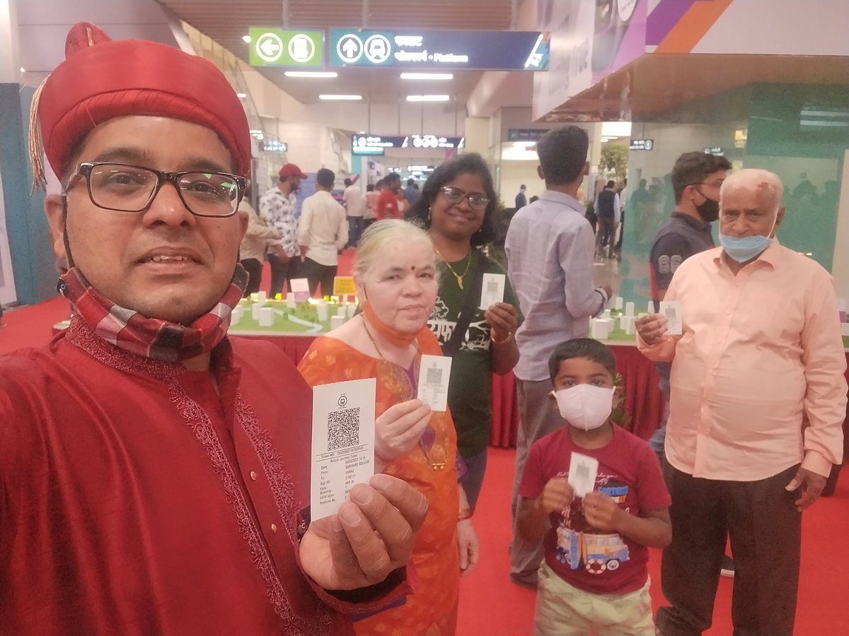 MoDiKul's tweet photo. पुणे मेट्रोचे थाटात स्वागत !
धन्यवाद @metrorailpune !
#FirstRideInMetro
#PuneMetro
#AaliApliMetro https://t.co/gu8PtbBl2o
