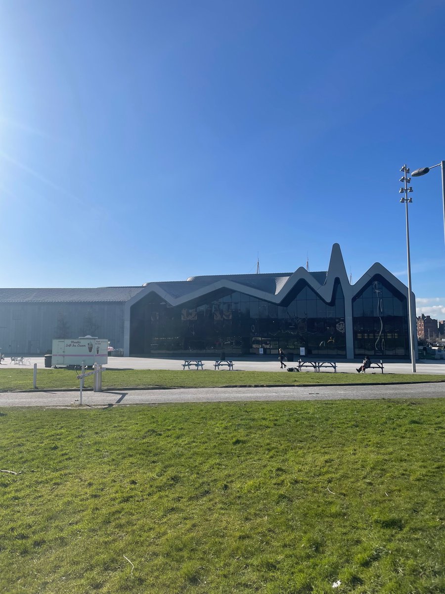 eilidhnjack's tweet photo. A super interesting first visit to Glasgow’s Transport Museum @riversidemuseum. And what a day, Mr Whippy’s all round. https://t.co/KRdcMBDjL6