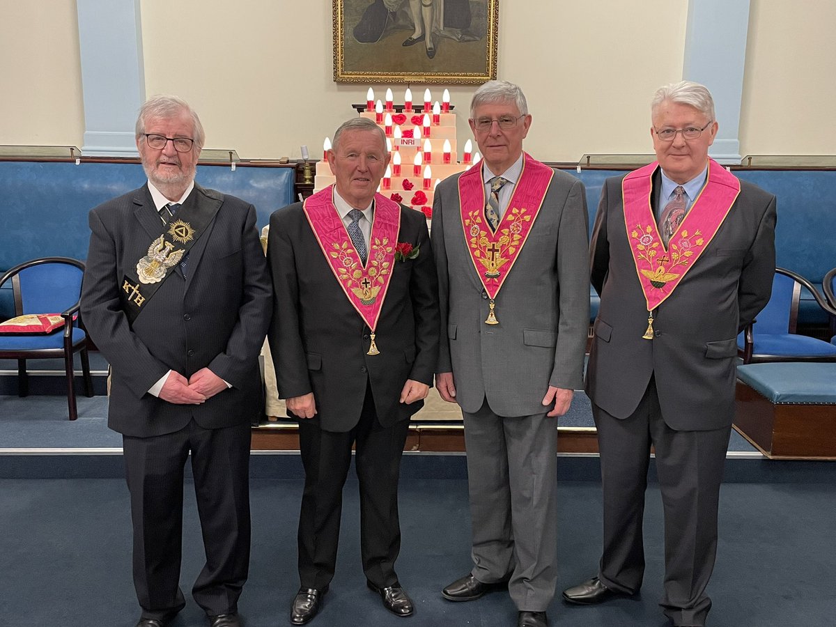 Mystic Rose &amp;Red Rose Chapter Rose Croix 157 Southport with its Youngest (newest) RC Mason David Dixon