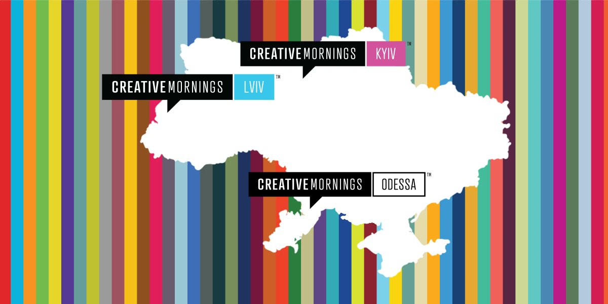Like so many of you, we are heartbroken and terrified by the Russian invasion of Ukraine. Our <a href="/Lviv_CM/">CreativeMornings/LVV</a> and <a href="/CM_Kyiv/">CreativeMornings/KY</a> chapters compiled organizations you can support and actions you can take to help people in Ukraine. Support them however you can 🇺🇦 buff.ly/3Cjjzej