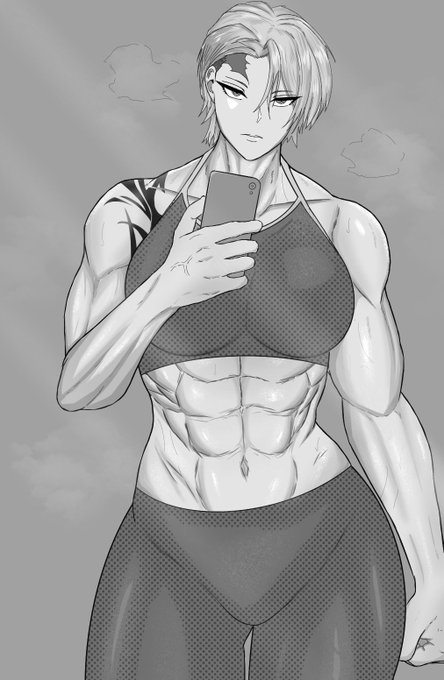 完全趣味キャラ落書き
#筋肉娘 