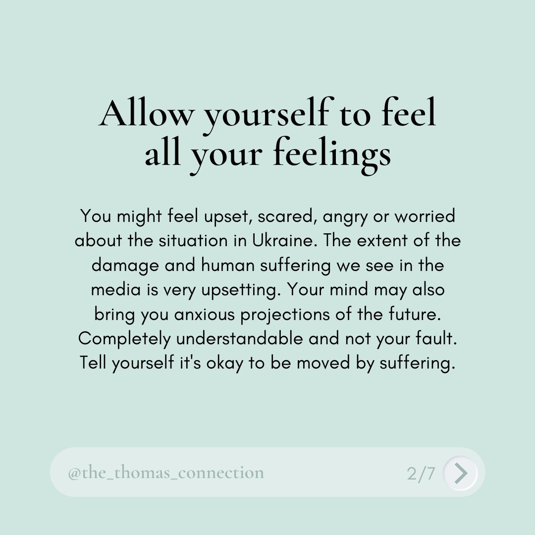 ThomasConnect's tweet image. If you're feeling anxious or worried about Ukraine, and it is hard to cope with the uncertainty, read these tips I put together. 

(A thread, 1 of 2.)