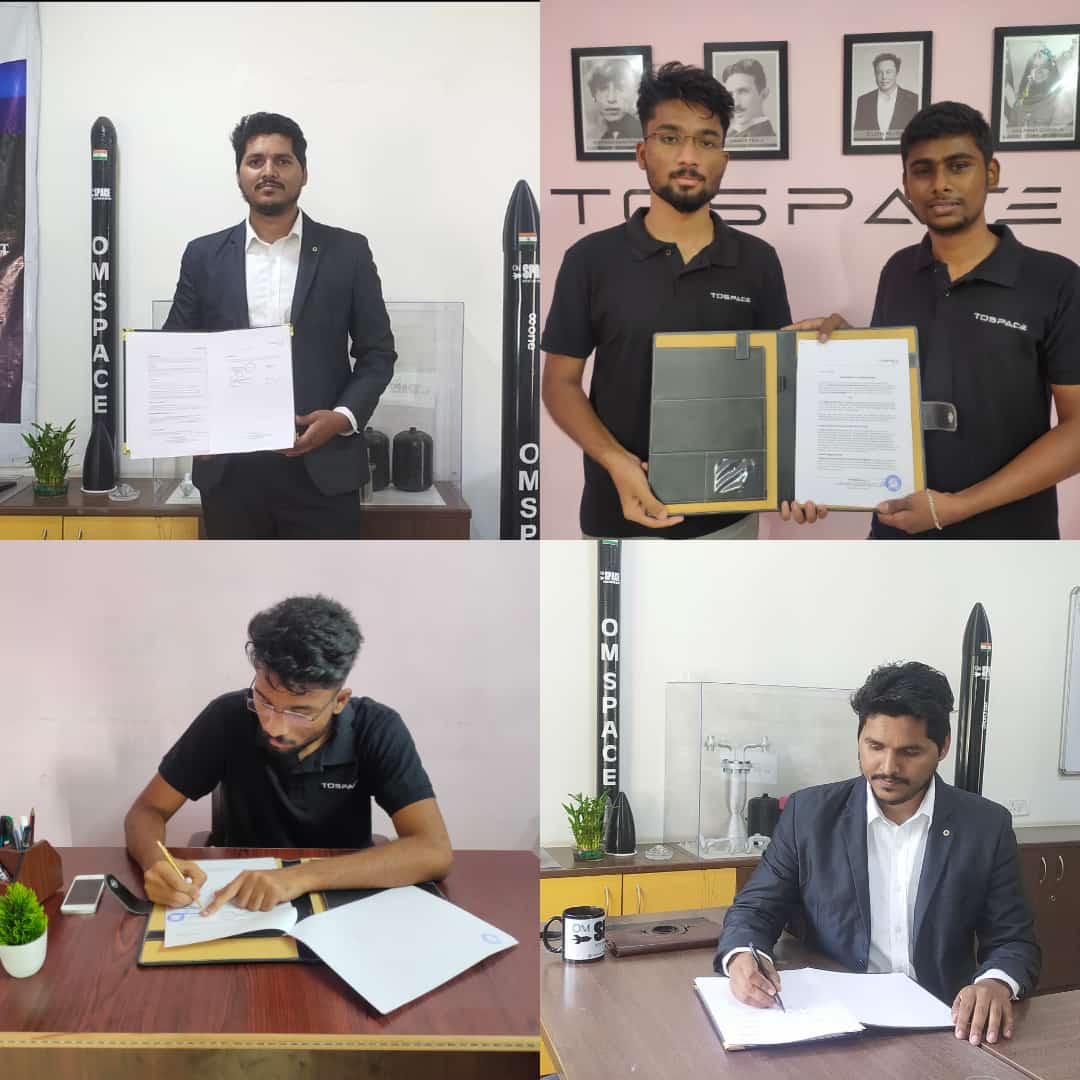 @ToSpacePvtLtd is delighted to share that we have signed an MoU with @Omspace_in on 27th Feb '22 to collaborate in the Satellite development & EdTech platforms. We signed as their satellite aggregator & provide #PocketQubeSatellite for the future missions as possible #makeinindia