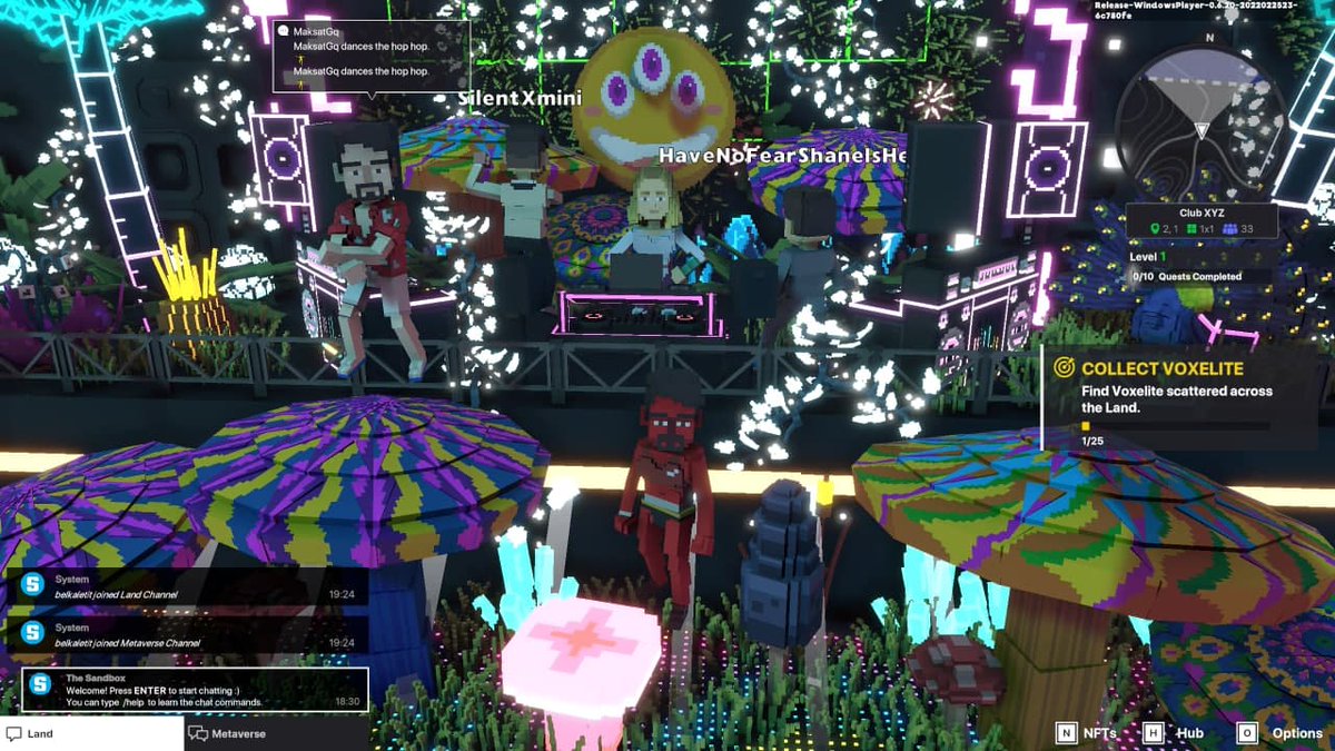 belkaletit's tweet photo. @TheSandboxGame @blond_ish I just participated in the daily #SandboxAlphaS2Contest for a chance to earn up to 1,000 $SAND! Day 2 - Dance with Blond:ish. Check out my screenshot below! 👇 #SandboxAlphaS2 https://t.co/oJn5KV26qj