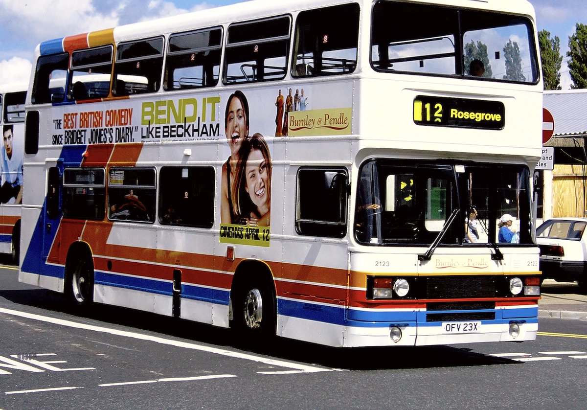 Another Olympian with Blazefield was former Ribble 2123 which was still in Stagecoach livery but with Burnley &amp; Pendle fleet names