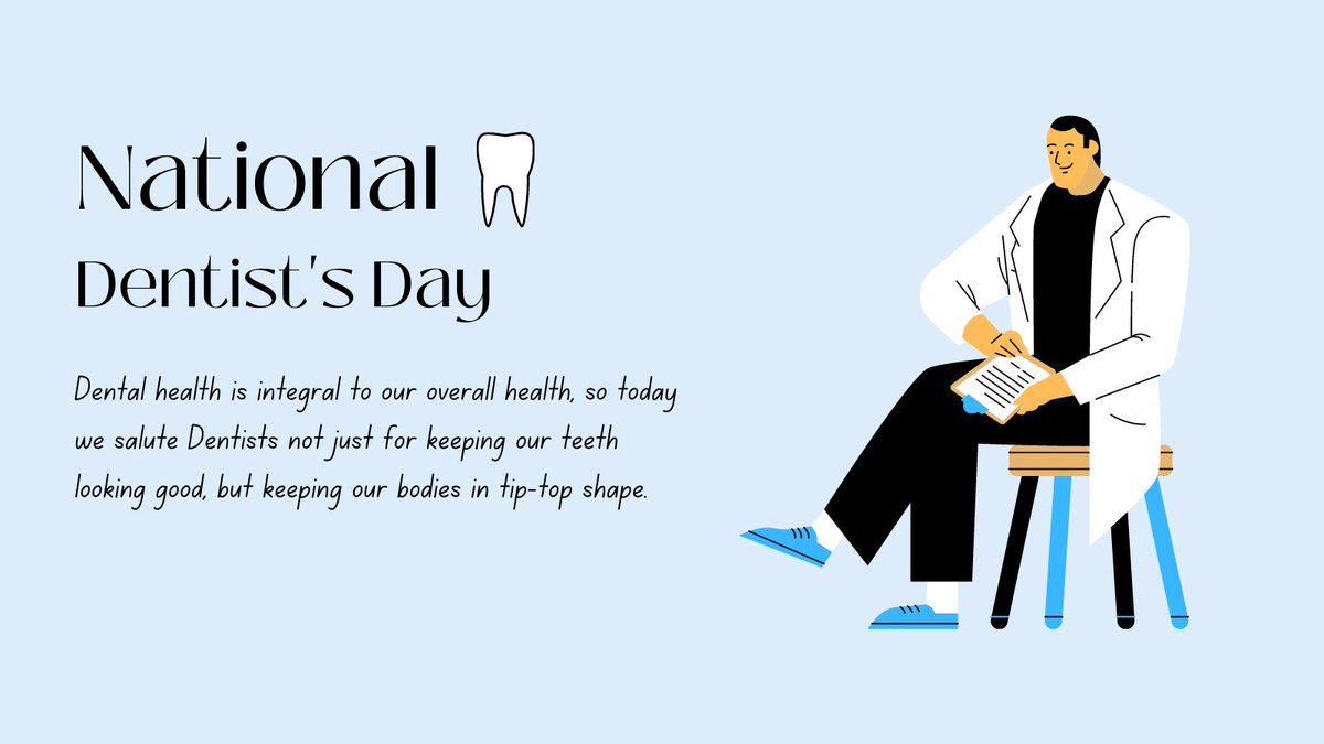 Henry_County_CF's tweet image. March 6 is National Dentist’s Day, a day to celebrate the men and women who work to keep our smile fresh and healthy.

Learn more about National Dentist Day here-
nationaltoday.com/national-denti…

#nationaldentistsday #communityimpacts