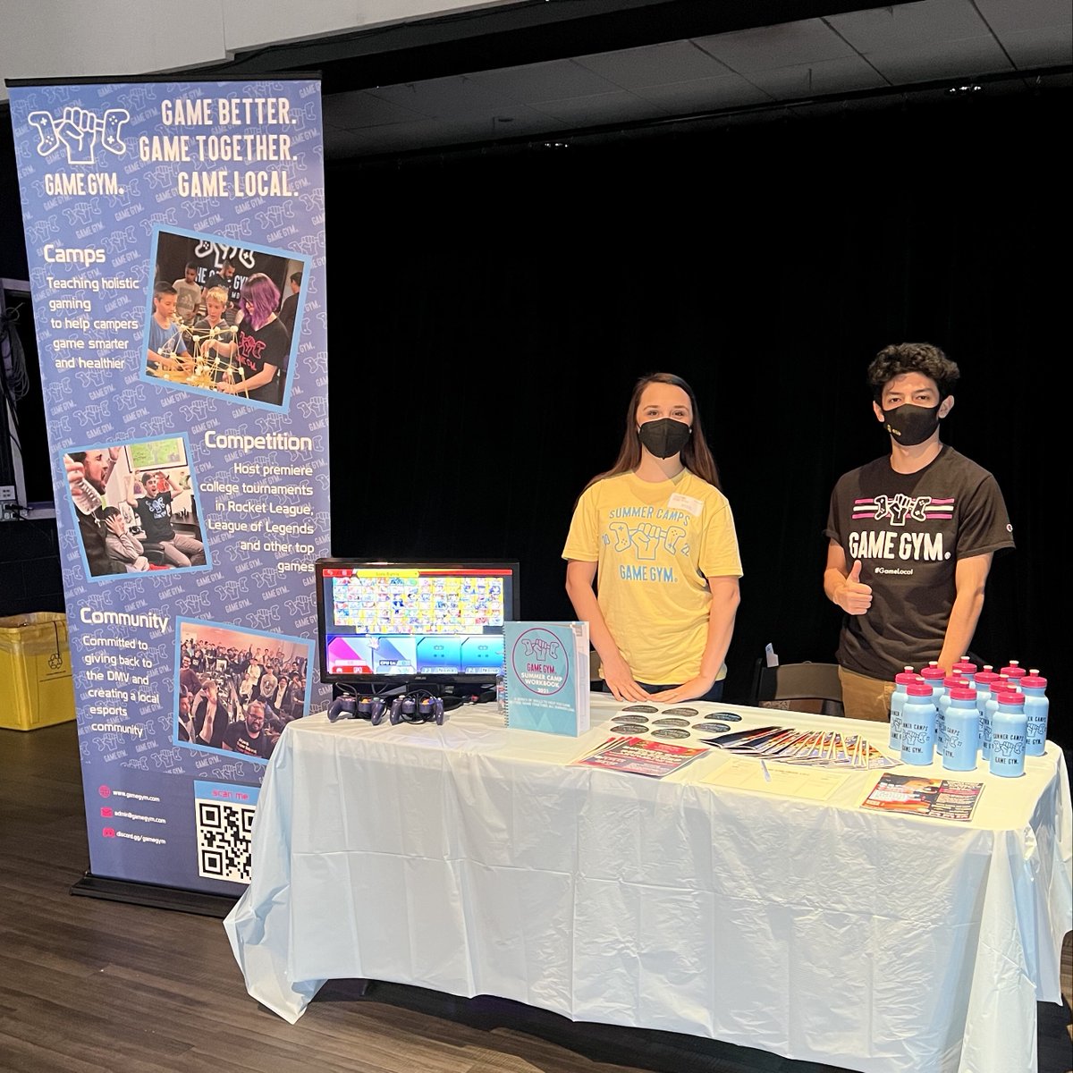 GameGymEsports's tweet photo. If you’re local and looking for awesome camp ideas, be sure to join us at today’s Montgomery County Camp Fair!
We’ll be hanging out until 3, so come say hi and learn more about what we’ve got cooking up 😎
📍 Blackrock Center For the Arts, Germantown, MD
#GameLocal #MoCoEvents https://t.co/APkfodbCzW