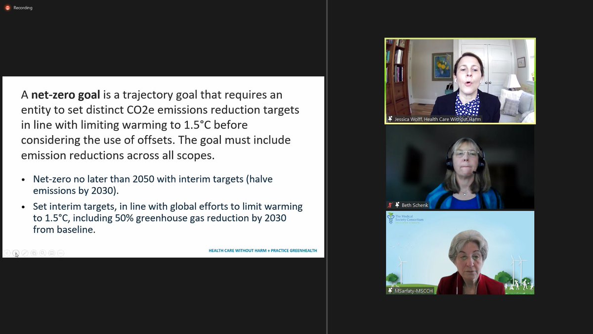 mberenjiMD's tweet photo. Day 2 of the @docsforclimate annual conference (virtual). @HCWithoutHarm Dr. Jessica Wolff laying out the argument that healthcare sector needs to do more to reduce their #ghgemissions. The time is now. #netzero @DrMonaS @HHS_ASH https://t.co/frlnTntiyb