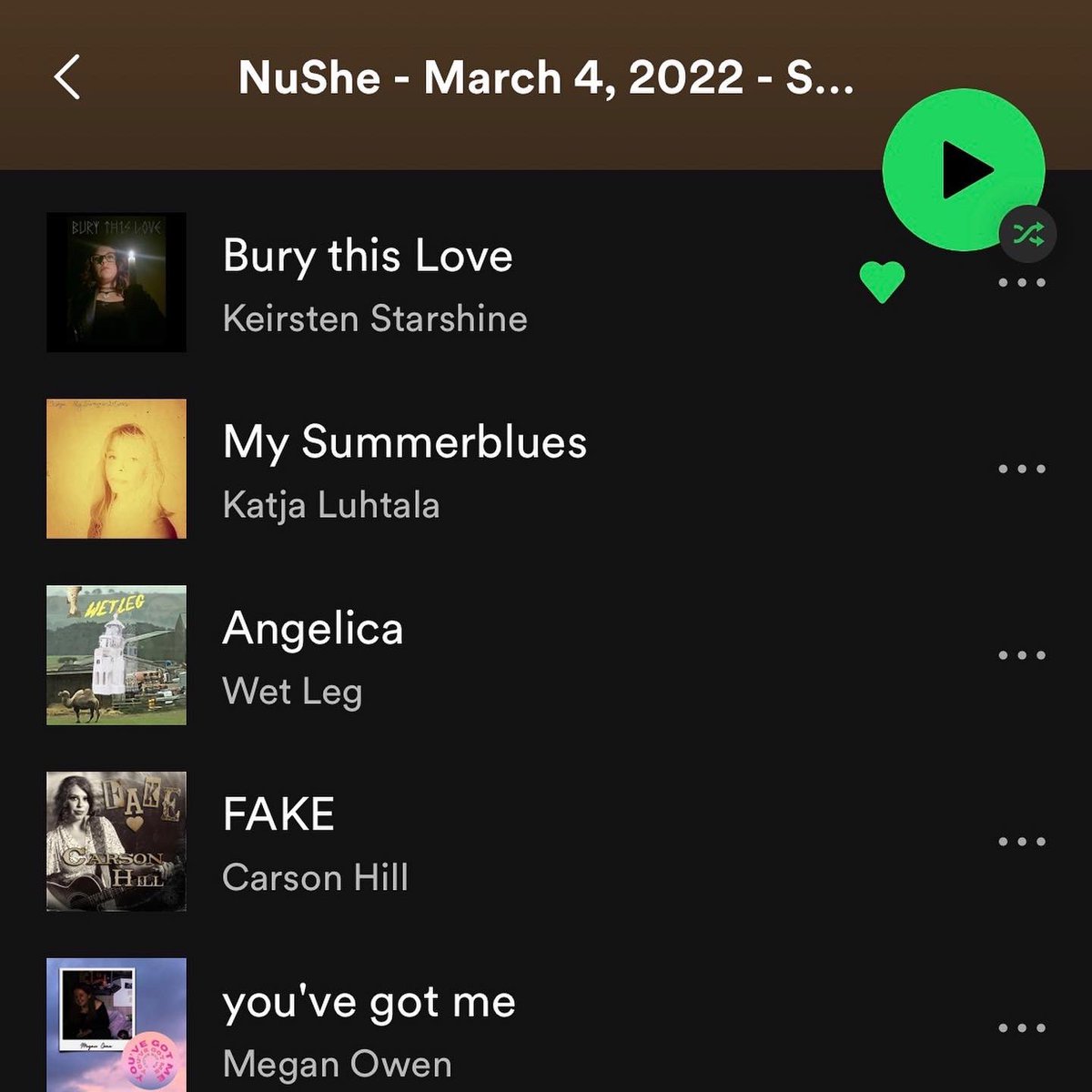 KStarshineMusic's tweet photo. Thank you @shewolfradio for adding Bury this Love to your playlist ❤️
https://t.co/pZy5LrDwY8
#newmusic #spotify #playlist #newrease #acoustic #folk #singer #songwriter #upcomingartist #musician #happy #shewolfradio #country https://t.co/oiV2f0QfCx