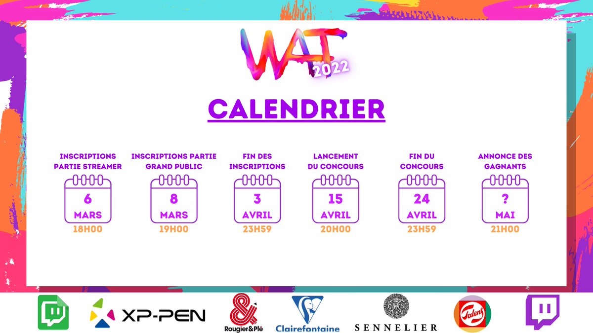 C'est parti pour la deuxième édition du #weekandart sur <a href="/TwitchFR/">Twitch FR</a> !
Nous avons l'honneur d'avoir <a href="/avamind_/">AVA MIND</a> comme marraine, un jury exceptionnel et des partenaires de qualité !€
⬇️
weekandart.com