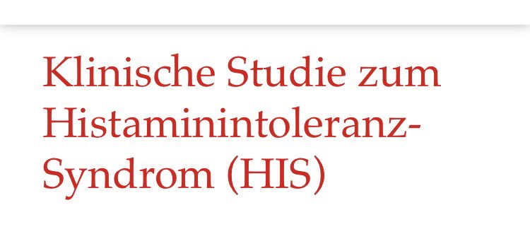 doc_maidoc's tweet photo. Studie für PatientInnen mit einer durch #Histamin vermittelten Symptomatik
https://t.co/77tommWDAb
#MCAS #HIT #HIS #Urtikaria #RDS #IBS #Reizdarm #Nahrungsmittelintoleranzen
#Heilerde #Erlangen https://t.co/PbZrT8jBtZ