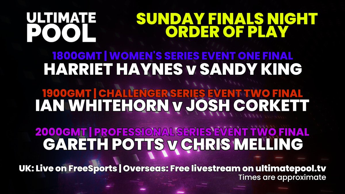 ultimatepool_'s tweet photo. 𝗜𝘁'𝘀 𝗧𝗿𝗼𝗽𝗵𝘆 𝗧𝗶𝗺𝗲⭐⭐⭐

What a night we have coming up with a trio of finals to be decided in Blackpool!

We are live from 1800GMT on @FreeSports_TV in the UK and https://t.co/2BEi1ojr3M for fans everywhere else.

#UltimatePool 🎱 https://t.co/P5fkXYjQjs