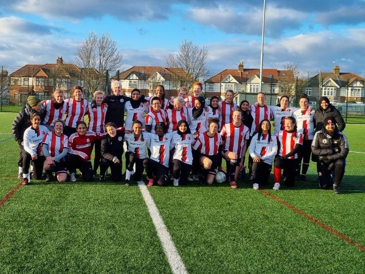 A fine 5-1 win for the women’s beginner’s team in the friendly against our friends @frenfordmsawfc today.

Top performance with great passing and moving throughout.

⚽️⚽️⚽️ Lisa Henderson 
⚽️⚽️ Fae Fulconis