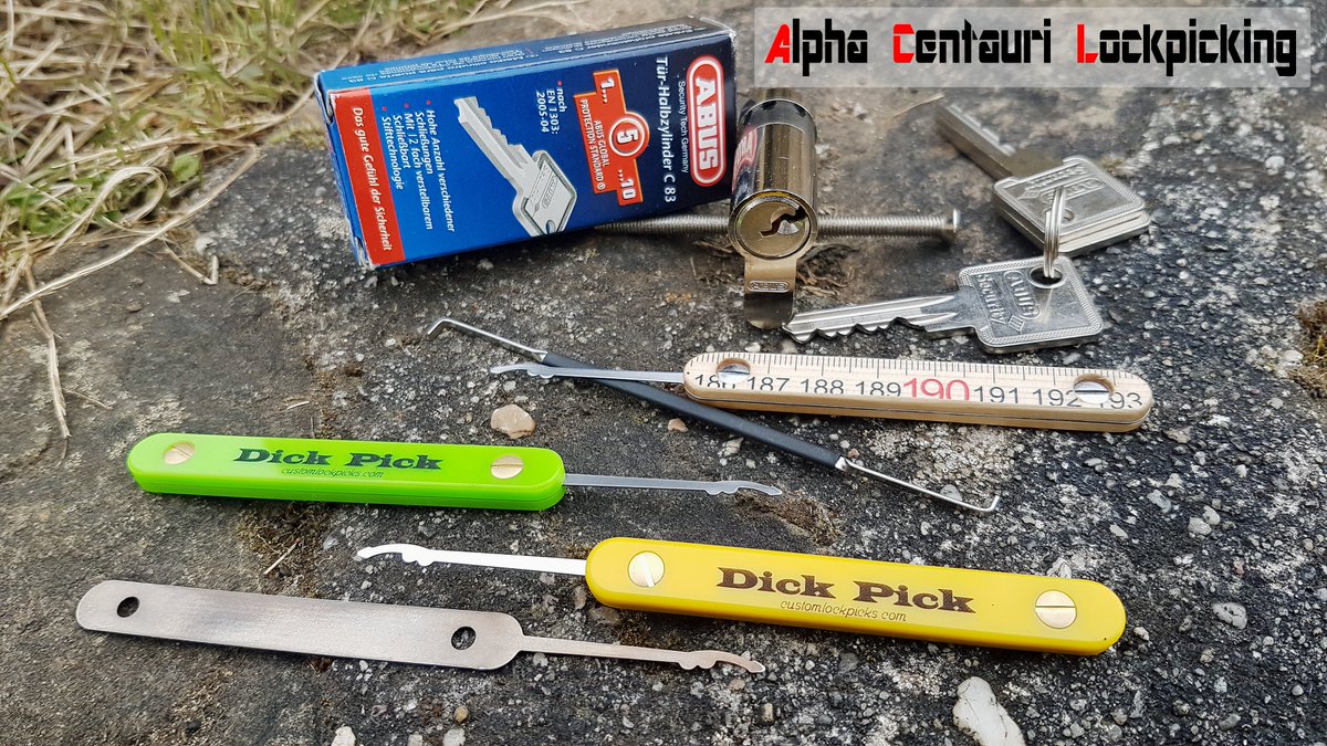 I love the D...pick it works great and you have good feedback... really cool! Unpacked and picked an Abus C83. Thanks to <a href="/xbmods/">xbmods</a> and <a href="/ZiehFix/">A. Wendt GmbH</a> and <a href="/MrCocolitos/">cocolitos</a> for these cool pick, are turned out really good. 
#lockpicking #locksmith #locksport #lockmaster #ziehfix #abus #xbmods