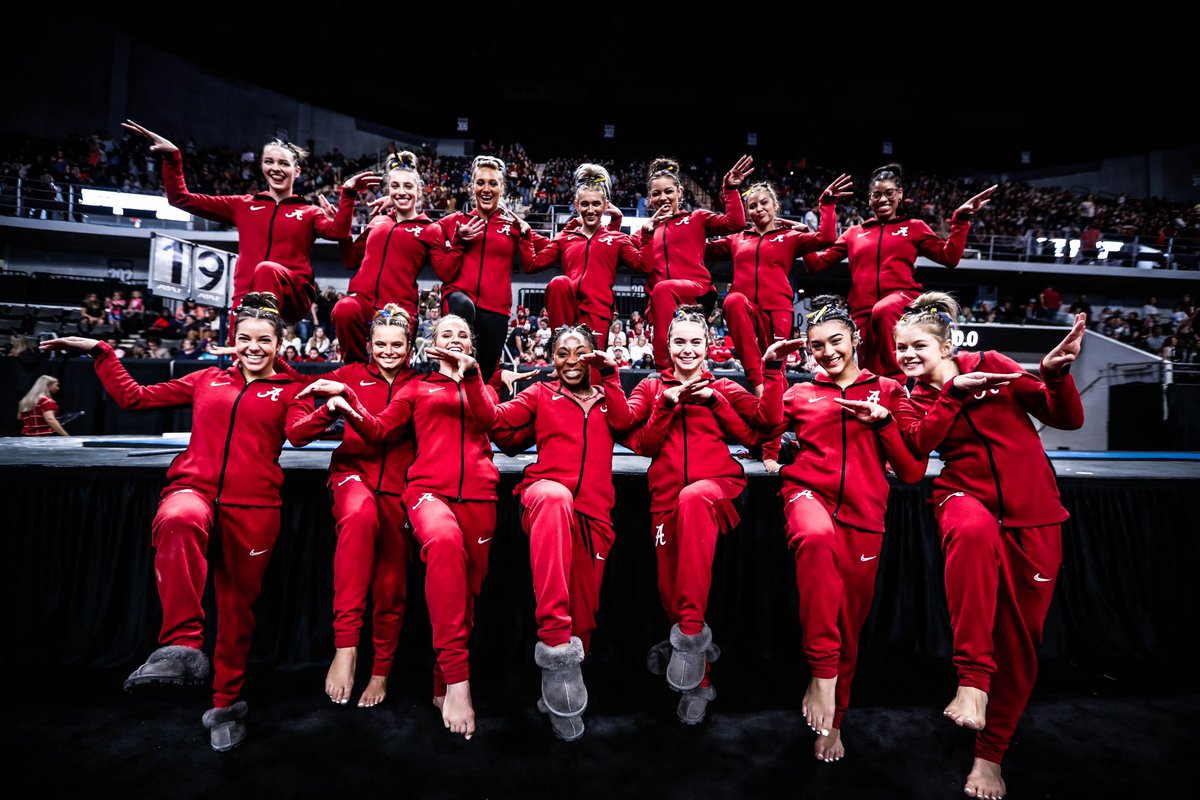 BamaGymnastics's tweet photo. The stage = ELEVATED🏆

#Team48 | #RollTide https://t.co/KRKgTBSmVE