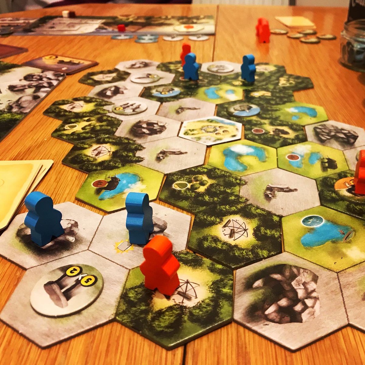 NoOrdinaryMeeps's tweet photo. Looking like a good week for games.
We have #Prehistory on top of the table and #boonlake still lurking underneath.
We have Definite plans for #Anno1800 & #TickettorideNetherlands
And Thurs eve with the Frenchman could be #Boonlake, #DuneImperium or #OriginsFirstBuilders https://t.co/sZBWqQsJhx