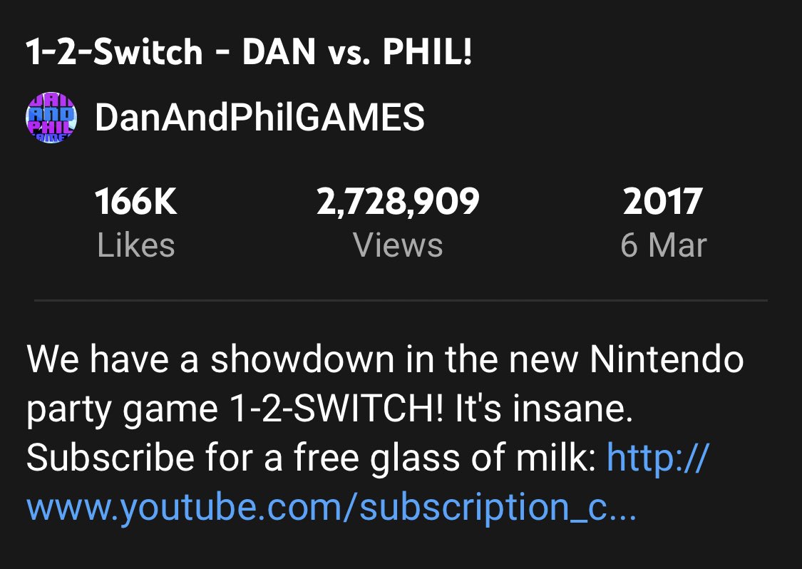 throwbackdnp's tweet photo. DanAndPhilGAMES uploaded: 1-2-Switch - DAN vs. PHIL! - 5 years ago today (March 6th 2017) https://t.co/9kYvVM2wbH