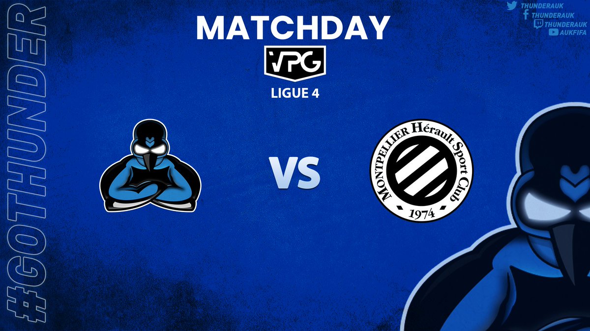 ThunderAuk's tweet photo. 💥 MatchDay 
📅 JEUDI 10/03

🏆 ╏ @VPGFrance_ LIGUE 4⚽

🆚 ╏  EAGLES ESPORT ✈
⏲️ ╏  21h40

🆚 ╏  @MhscPro ✈
⏲️ ╏  22h00

#GOTHUNDER #eSports https://t.co/xSLviIkBDx