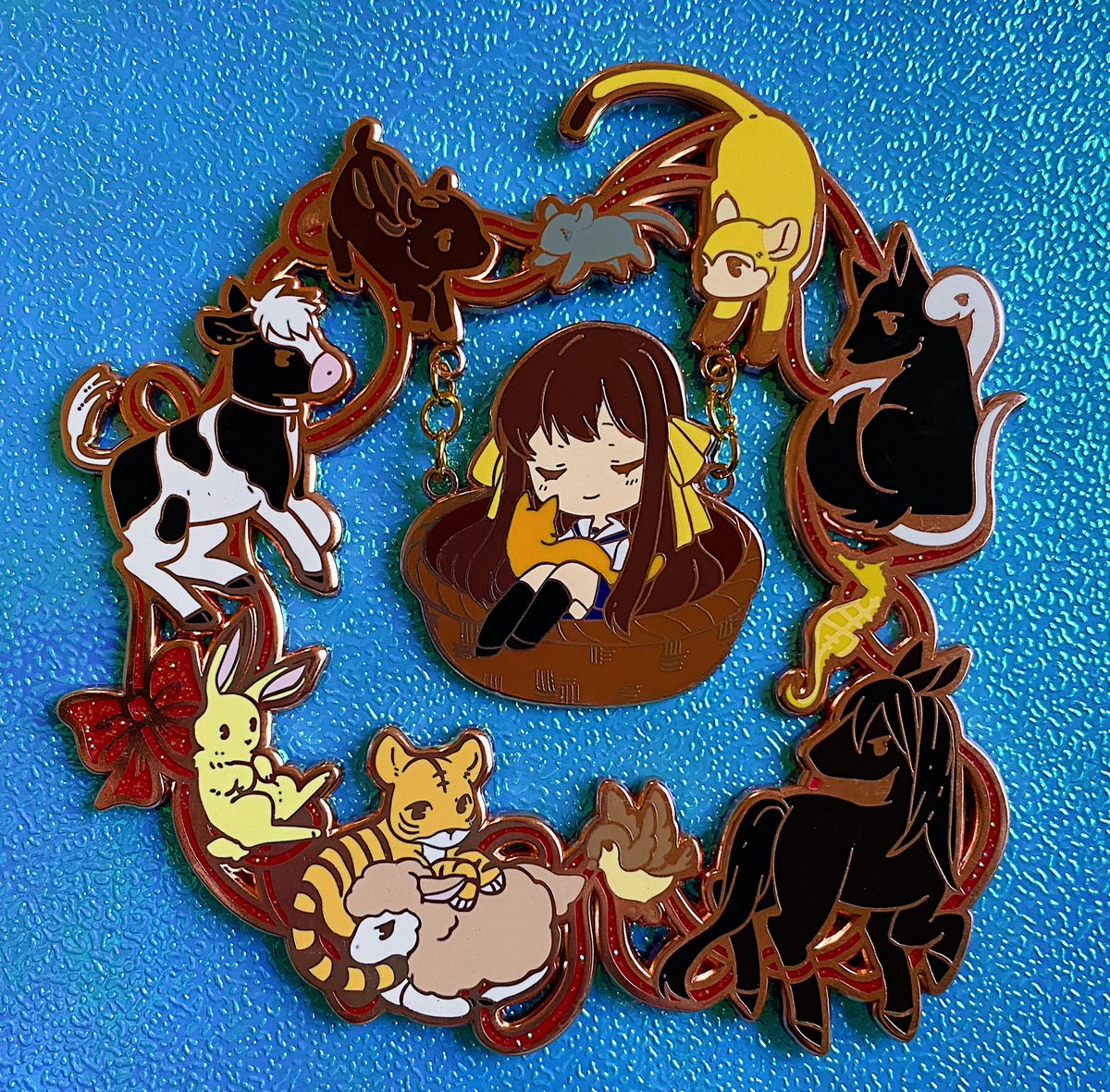 yozorastudios's tweet photo. After much back and forth, Hanae and I decided to bring this pin back in one last variant 💞 you can preorder on our website! #furuba #fruitsbasket https://t.co/DDvQI5OtoY