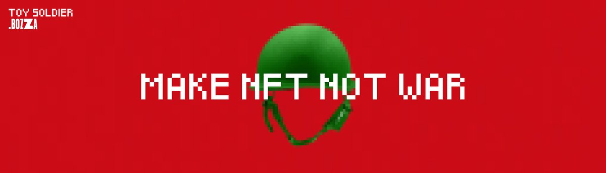 During this difficult time, we thought to create a digital collection of collectibles play soldiers, in support of the population of #Ukraine️, to which it will be donated all earnings of our #NFTs collection called “Make Art Not War”
#NFTCommunity #NoWarWithUkraine