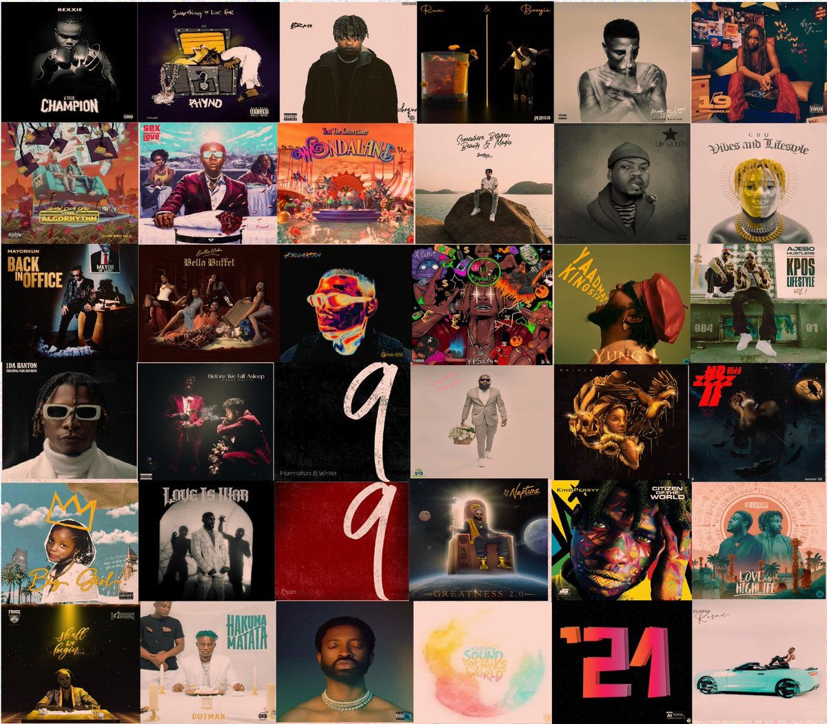 JohnGift_'s tweet photo. Some outstanding album of 2021 by Nigerian artist.
Based on my opinion.
#Album #Music #Nigeria
A Thread 👇 👇 👇 https://t.co/kAI2rHS6Ez
