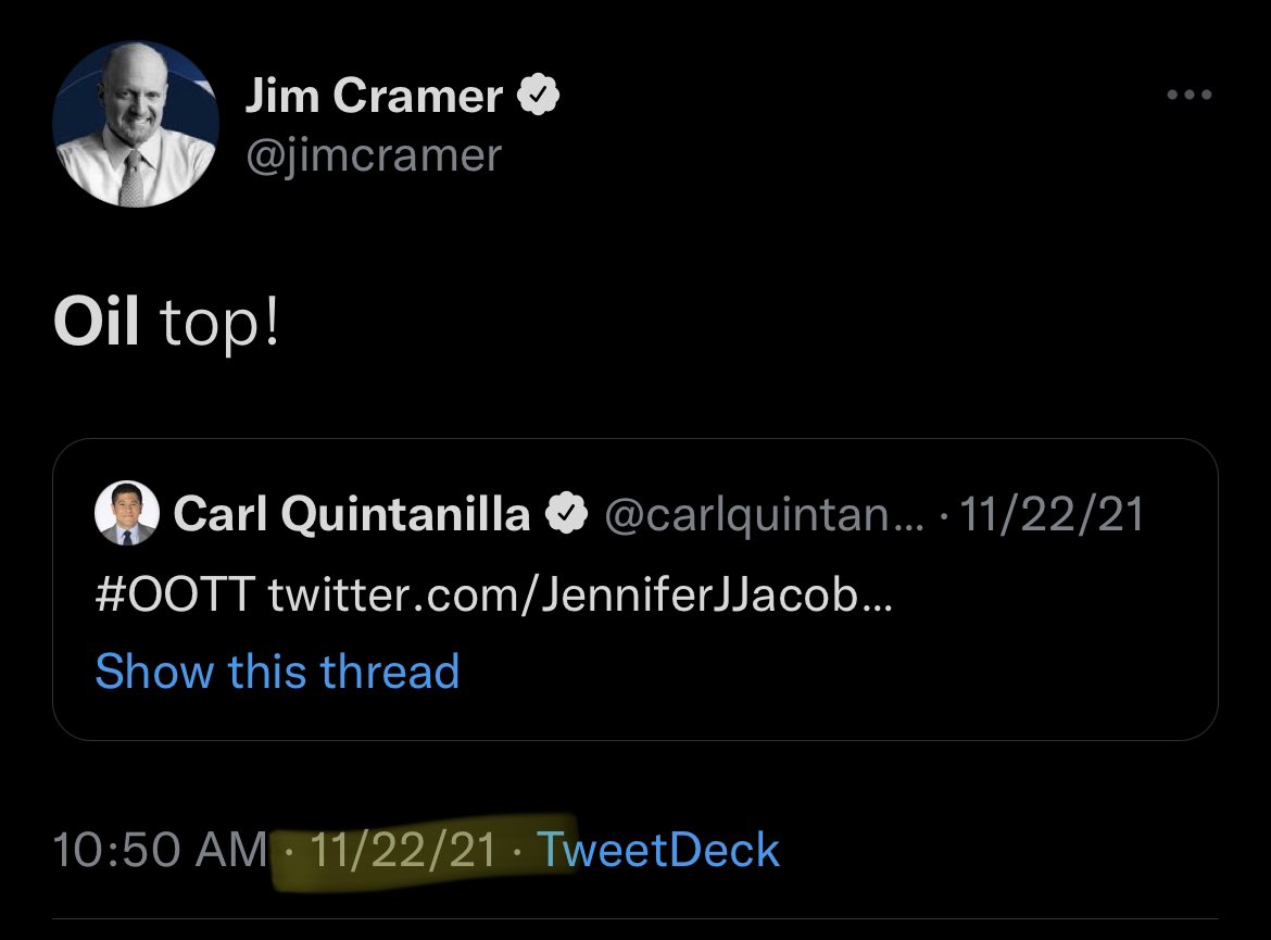 CramerTracker's tweet image. swing and a miss