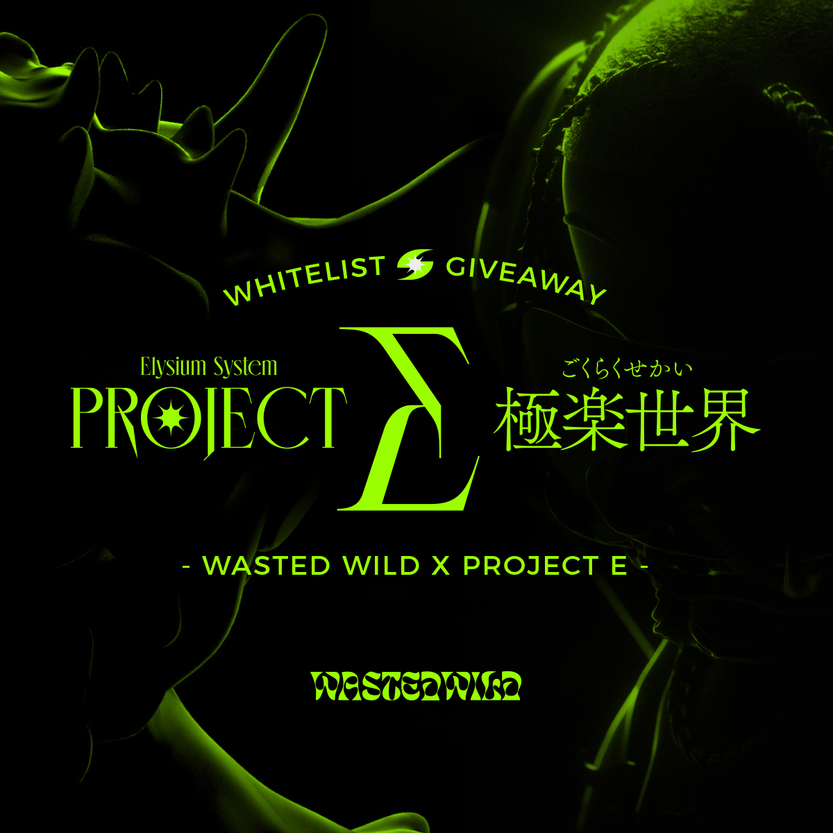 wastedwild_'s tweet photo. all 3 of @elysium_system co-founders participated in the creation of Wasted Wild🔥
we love them &amp; are giving away 3x Project E WLs in this tweet

to enter:
1⃣ Follow us &amp; @elysium_system 
2⃣ RT &amp; Tag 3 friends

👉MORE Project E WLs to come: https://t.co/TKzCWuz9ka
Ends in 3 days! https://t.co/N3p5mxC3Of