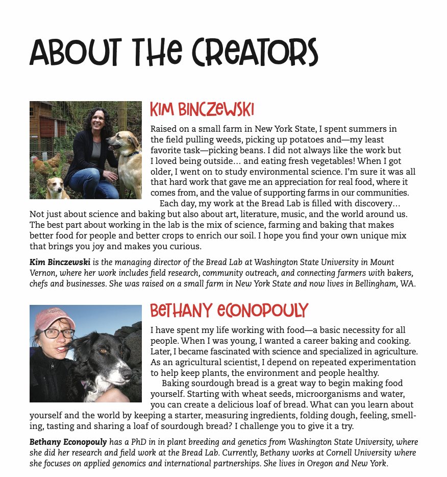 ReadersToEaters's tweet photo. Celebrate #WomensHistoryMonth! See new pb edition of #BreadLab, #GoodRead on #WomenInScience #WomenInAgriculture, written by 2women #SoilScientists. Great intro 2 #Breadmaking #FoodScience https://t.co/OphrYnR8v4 See video introducing bk+work@ #WSUBreadlab https://t.co/eWNJKYZom8 https://t.co/zEIBobekx7