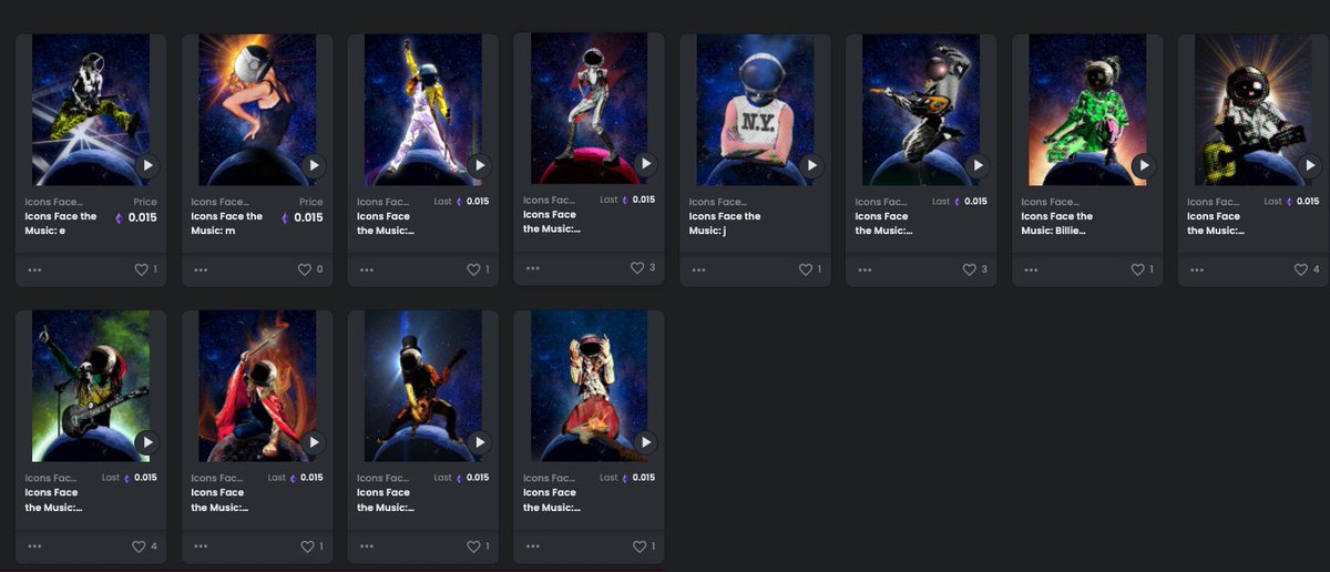 Happy Sunday NFT fam crew! We are so excited about our new drops! The #IconsFaceTheMusic Nft collection is about to double in size :) Stay tuned, for daily drops!  #nftmusic #nftart #nftcollectors opensea.io/collection/ico…